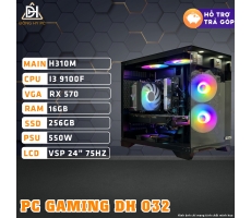 PC GAMING - DH 032 CORE I3 9100F | RAM 16GB | RX 570