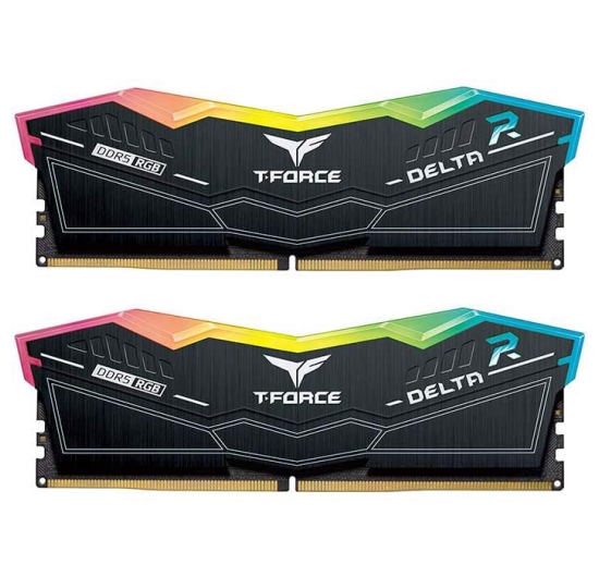 Ram DDR5 TEAMGROUP 32G/6000 T-Force Delta Black RGB (2x16GB) Tản Nhiệt