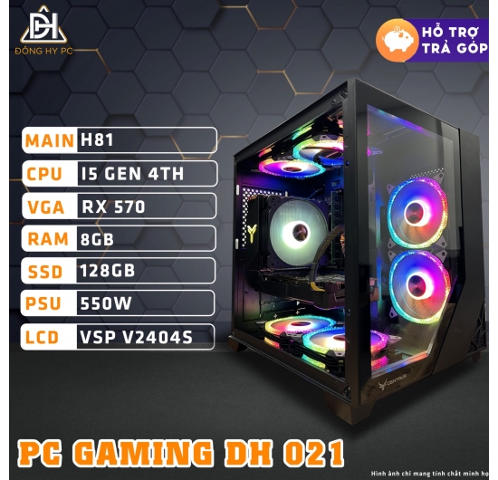 PC GAMING - DH 021 CORE I5 GEN4 | RAM 8GB | RX 570 