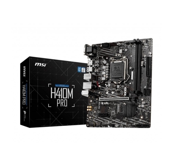 MAINBOARD MSI PRO H410M-B (LGA1200,DDR4x2, M2, DVI, HDMI)
