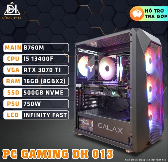PC GAMING - DH 013 CORE I5 13400F | RAM 16GB | RTX 3070 Ti