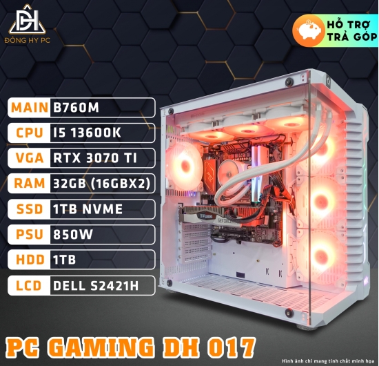 PC GAMING - DH 017 CORE I5 13600K | RAM 32GB | RTX 3070 Ti