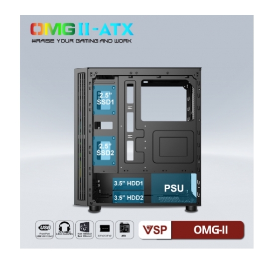 Case VSP OMG-II ATX - Black