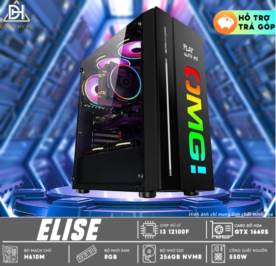 PC GAMING ELISE - CORE I3 12100F | RAM 8G | GTX 1660S