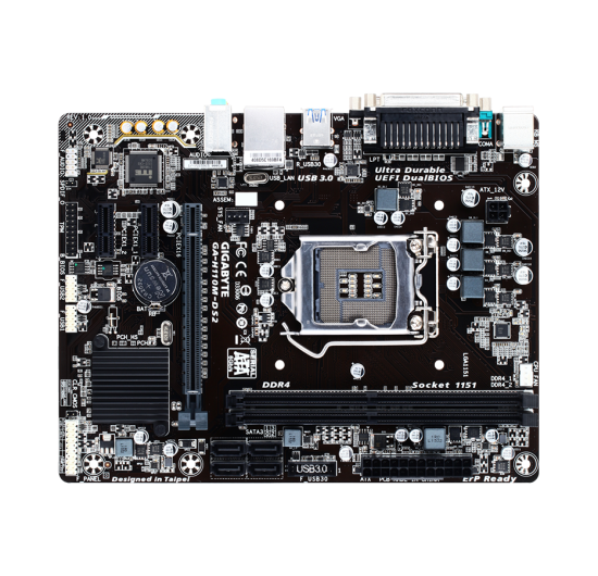 Main Gigabyte H110M-DS2 (Chipset Intel H110/ Socket LGA1151/ VGA onboard) (Cũ)