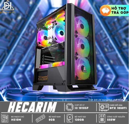 PC GAMING HECARIM - CORE I3 10105F | RAM 8G | GTX 1050Ti
