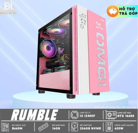 PC GAMING RUMBLE- CORE I5 12400F | RAM 16GB | GTX 1660S