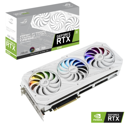 Card Màn Hình ASUS ROG Strix GeForce RTX 3090 OC White Edition